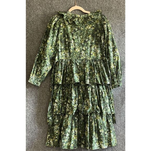 Batsheva x Laura Ashley sz 2 Dress Welsh Sherwood Forest Floral Green NWT! - Picture 3 of 10